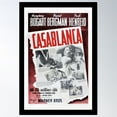 thumbnail image 2 of Vintage Casablanca Movie Poster Lithograph Wall Art Poster Wall Art, Modern Wall Decor For Living Room Bedroom, 24x36 UNFRAMED, 2 of 3