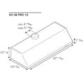 thumbnail image 3 of Bertazzoni KU48PRO1X14 Wall Mount Convertible Range Hood, in Stainless Steel, 3 of 3