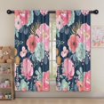 thumbnail image 5 of Blackout Kids Curtains,Pioneer Flower Floral Print Pattern Childrens Insulated Curtains Set Of 2,Bedroom Essentials,Toddler Room Decor 52"x63", 5 of 5