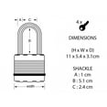 thumbnail image 3 of Master Lock Excell Weather Tough Padlock, 3 of 5