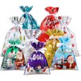 thumbnail image 1 of 9 Pieces Christmas Gift Bags, Large Christmas Gift Wrap, Reusable Christmas Gift Wrap, Gift Bag Set with Ribbon Ties, 1 of 5
