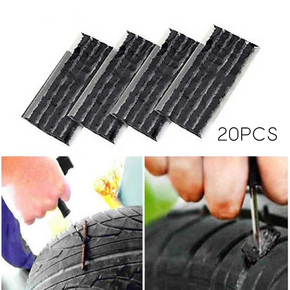 5 Strips Car Tyre Tubeless Seal Strip Plug Tire Puncture Repair Recovery Kit 