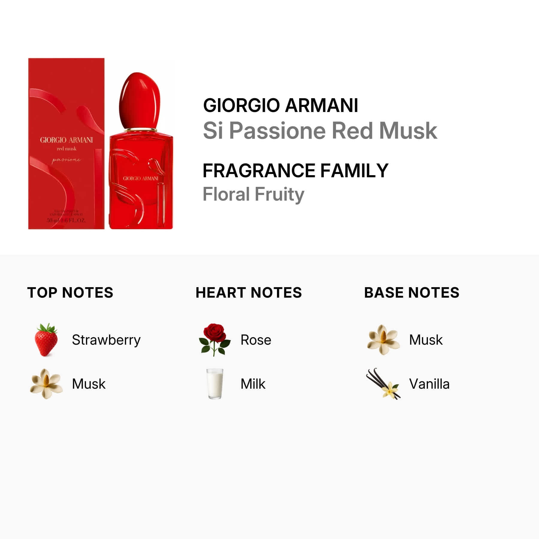 Giorgio Armani Sì Passione Red Musk Eau de Parfum 1.6 Fl. Oz / 50