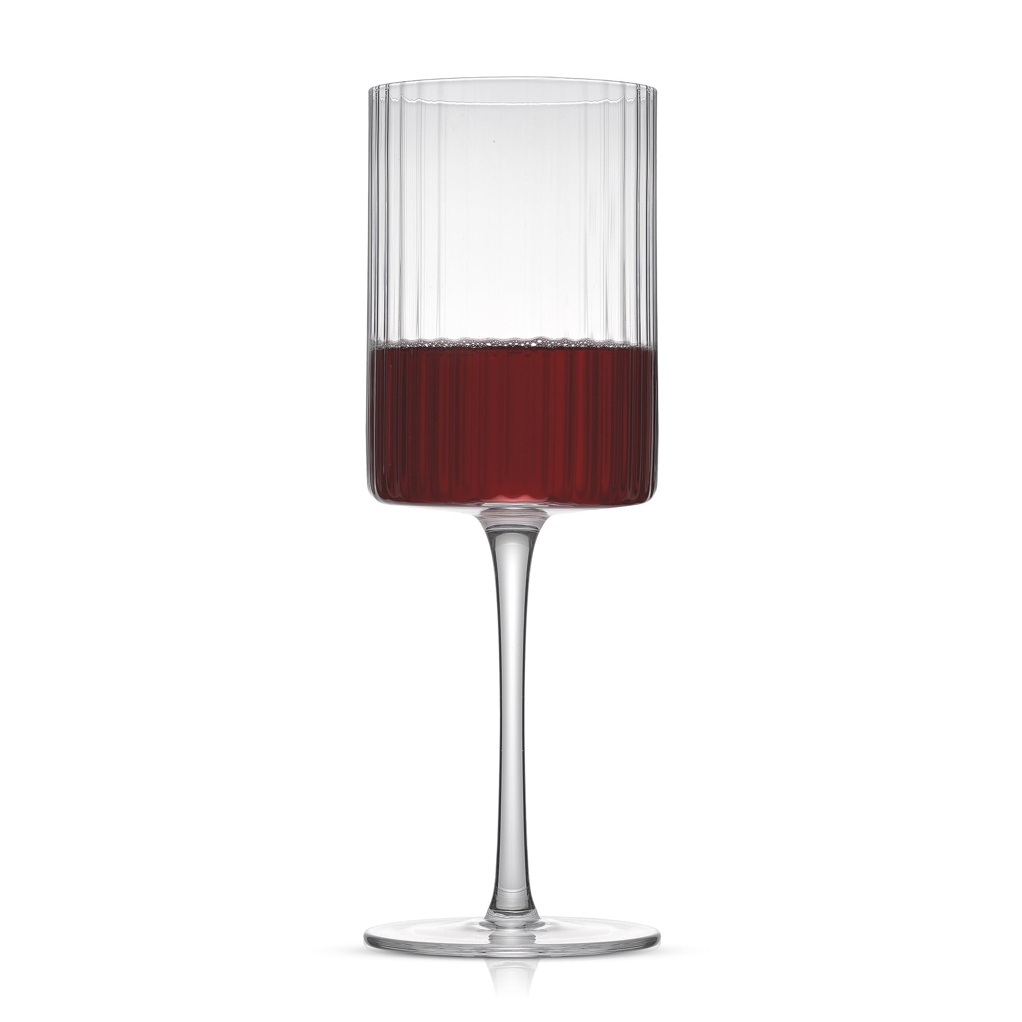 Elle Fluted Red Wine Glasses, Set of 2