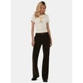 thumbnail image 2 of No Boundaries Mid Rise Porkchop Flare Pants, Sizes 00-18, Women's, 2 of 6
