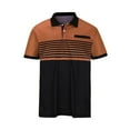 thumbnail image 4 of CaiJunJia George Polo Shirt,Men's Polo Shirts Casual Short Sleeve Cotton Pique Polo T Shirts Classic Collarless Golf Shirts for Men, 4 of 6
