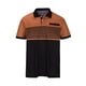thumbnail image 3 of Ceisia Men's Short Sleeve Turn-down Collar Top Striped Color Block Casual Shirt for Daily Wear Orange M Gifts, 3 of 6