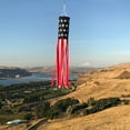 thumbnail image 4 of In the Breeze 4112 — Stars and Stripes Windsock — 40 in. H x 6 in. W — Colorful Patriotic Windsock for Yards and Gardens, 4 of 5