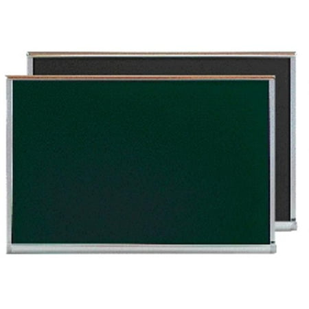 AARCO Products OS3648BL Red Oak Frame Blue Porcelain Chalkboard