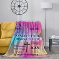 thumbnail image 3 of XZYG Bible Verse Blanket Inspirational Religious Gift Throw Blanket with Bible Verse Religious Gifts for Womenin(50*60inch), 3 of 5
