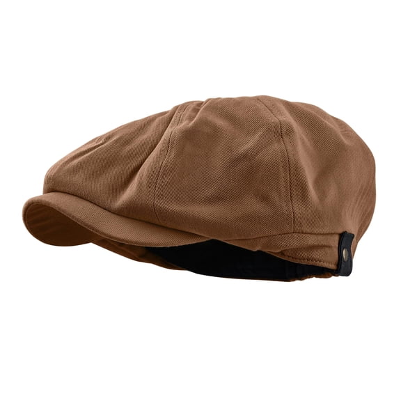 Minzimin Men's 8 Piece Newsboy Flat Cap Cotton Newsboy Gatsby Ivy Cap Cabbie Driving Hat Octagonal Golf Beret Hat