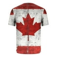 thumbnail image 3 of Jinhomg Canada Flag T Shirts for Men Big And Tall Casual Short Sleeve Round Neck T-Shirt 2025 National Day Gift for Friends Or Family Red M, 3 of 5