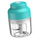 thumbnail image 3 of Moyic Picadora de verduras, picadora de ajo eléctrica USB, molinillo de cocina recargable inalámbrico Herramientas y accesorios para hornear Azul 250ml Moyic HA003936-05B, 3 of 6