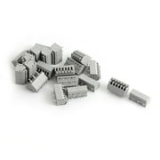 20Pcs 6-Pin 7mm Spacing 300V 6A PCB Mount Type Spring Terminal Block