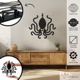 thumbnail image 2 of Violaura Octopus Metal Wall Art - Easy to Install Hanging Perfect for Home, Living Room Decor (24.0" x 21.8"), 2 of 8