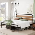 thumbnail image 4 of Huisuilinss Metal Platform Bed Frame,Full Size Bed Frame With Wood Headboard,Queen Size Bed Frame With Metal Slat Support,No Box Spring Needed,Noise Free,Easy Installation, 4 of 7