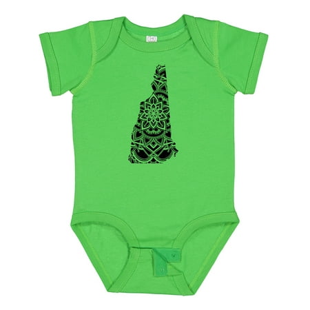 

Inktastic New Hampshire Silhouette Mandala Gift Baby Boy or Baby Girl Bodysuit