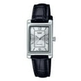 thumbnail image 1 of Casio Standard Analog Leather Strap Silver Dial Quartz LTP-1234LL-7A Women's Watch, 1 of 3