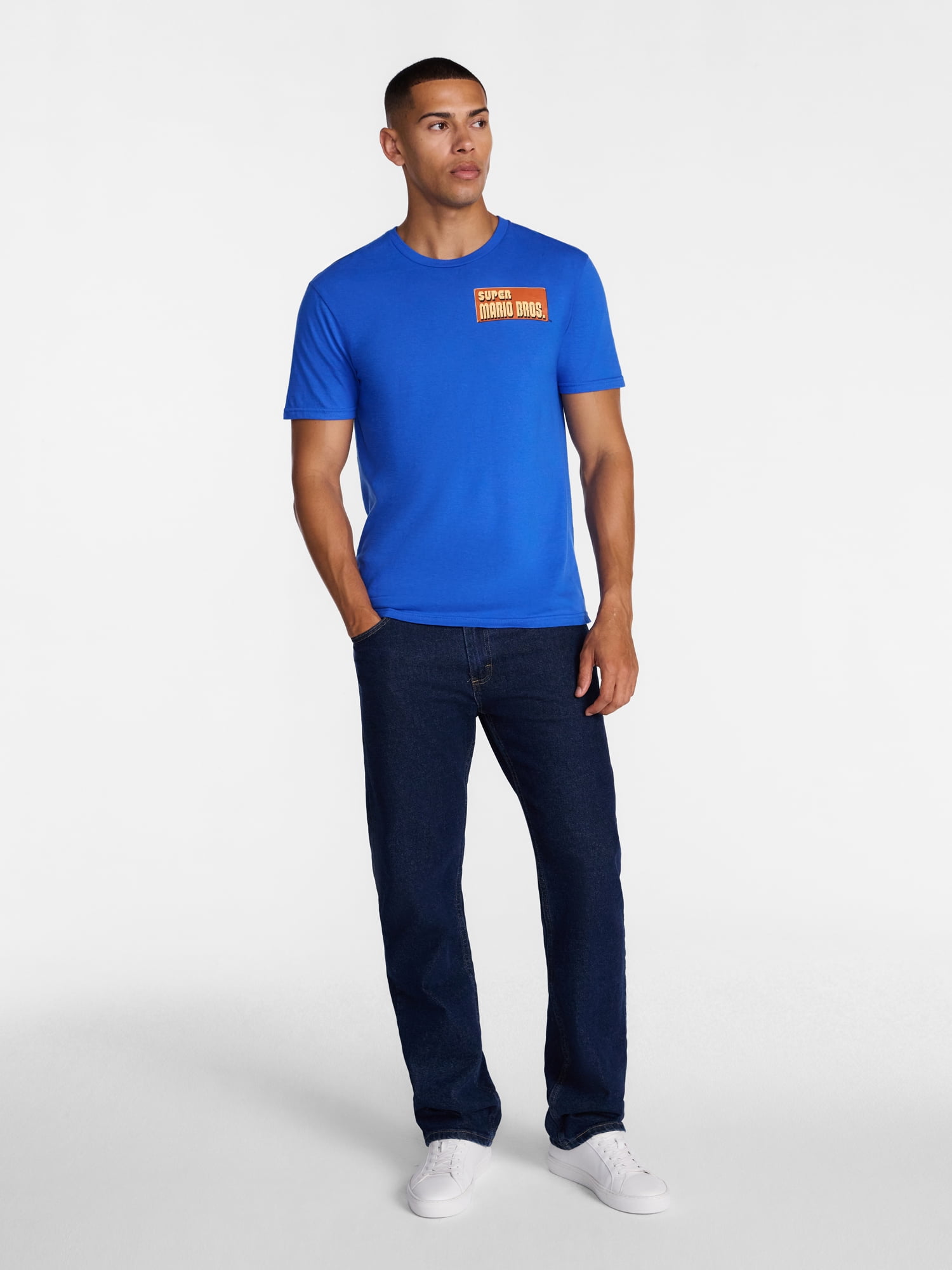 Super Mario Bros Men's Big Men's Graphic Tee with Short Sleeves, Sizes S-3XL