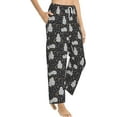 thumbnail image 3 of PISONIC Cute Baby Sloths Printed Women's Pajama Pants, Comfy Pajama Bottoms With Pockets&Drawstring, 3 of 7