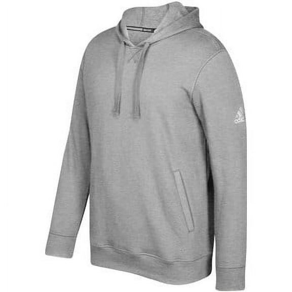 Adidas Men's Fleece Hoodie Gray Heather | White SM
