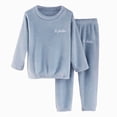thumbnail image 4 of Gerichy Fleece Pajamas for Toddler Girls Boys Winter Furry Outfits Crewneck Sweatshirt + Pants Fuzzy Pajama Set Soft Plush Clothes 2T-12T, 4 of 4