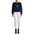 thumbnail image 2 of Disney Women's Sequin Stitch Nubby Fleece Sweatshirt, 2 of 6
