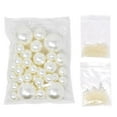 thumbnail image 1 of Vase Filler Pearls with Aqua Jelly Beads, Ivory, 5/16-Pound, 1 of 1