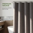 thumbnail image 5 of Unique Bargains Modern Waffle Weave Shower Curtain with 12 Hooks Grey 71"W x 71"L, 5 of 5
