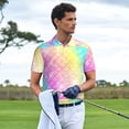 thumbnail image 3 of Hirioo Fish Scale for Men’s Polo Shirts Quick Dry Short Sleeve Golf T Shirt Performance Moisture Wicking Casual Workout,Sizes S-4XL-4X-Large, 3 of 6