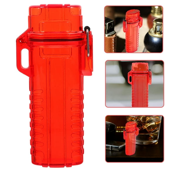 FRCOLOR Clear Lighter Protective Sleeve 1 Piece Lighter Case Holder Protector