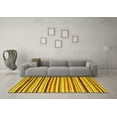 thumbnail image 3 of Ahgly Company Machine Washable Indoor Rectangle Abstract Yellow Modern Area Rugs, 8' x 12', 3 of 4