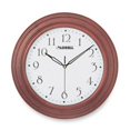 thumbnail image 1 of Wall Clock- 13-.25in.- Arabic Numerals- Mahogany Frame, 1 of 1