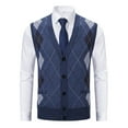 thumbnail image 4 of Cardigan en Laine Tricoté avec Poche Imprimé Mode Automne et Hiver pour Hommes, 4 of 6