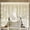 Beige, variant on 1 Panel Floral Embroidery Sheer Lace Curtain Valance Princess Style Embroidered Waterfall Swag Curtain Valance Tier for Kitchen Bathroom Half Window Decoration, Rod Pocket Top