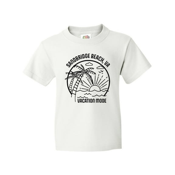 Inktastic Summer Vacation Mode Sandbridge Beach Virginia Youth T-Shirt