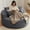 Corduroy-grey, variant on 55'' Oversized Round Lounge Chair Indoor, Corduroy Upholstered Large Lounge Chaise, Cloud Soft Circle Sofa Bed for Reading,Living Room,Bedroom,No Assembly Required,Black