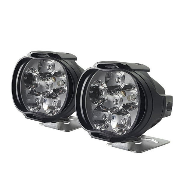 1 Pair LED Work Light Moto Motorcycles Headlight Lamp Scooters Fog