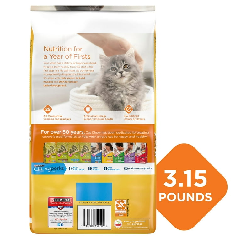Purina Kitten Chow Kitten Food Healthy Development with Real