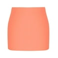 thumbnail image 6 of Mgmyaa Womens Mini Skirts Solid Color Low Waisted Summer Elastic Waist Short Skirt, 6 of 6