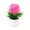 Pink, variant on Artificial Potted Plant with Green Foliage Realistic Faux Decorative Plant for Home and Office Decor