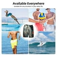 thumbnail image 6 of Yiaed Moon Flower White Owl Print Mens Swim Trunks Bathing Suit Compression Liner Beach Swim Shorts Swimwear Quick Dry Zipper Pocket No-Chafing Board Short-X-Large, 6 of 6
