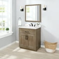 thumbnail image 3 of Ove Decors Bailey 30 in W x 22 in D Driftwood Oak Bathroom Vanity with Engineered Quartz Countertop, 3 of 14