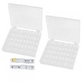 thumbnail image 1 of Bobinas vacías transparentes para máquina de coser, carretes con caja de plástico, suministros de costura para el hogar, 50 Uds., 1 of 12