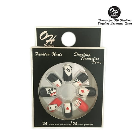 - OH Fashion Stick On Nails Casino Night 24 units