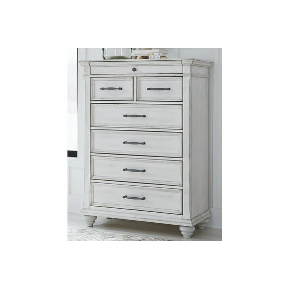Kanwyn Whitewash Chest of Drawers