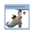 thumbnail image 4 of Cat Tower For Large Cats With Plush Hammock Cat Shelves And Dangling Pompom Cat Scratching Posts And 2 Condos Houses, 4 of 7