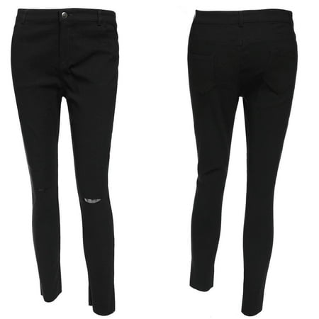 Elecmall Women Juniors Mid-Rise Butt Lift Skinny Jeans Black (Best Skinny Jeans Uk)