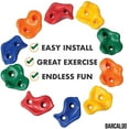 thumbnail image 7 of Barcaloo 20 Rock Climbing Wall Hand Holds for Kids for Outdoor Playground, 7 of 7