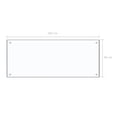 thumbnail image 4 of vidaXL Kitchen Backsplash Transparent 100x40 cm Tempered Glass, 4 of 5